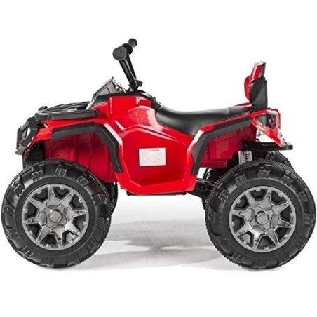 Super Quad Lander elettrico per Bambini 12V doppio motore Full optional con Ammortozzatori Rosso