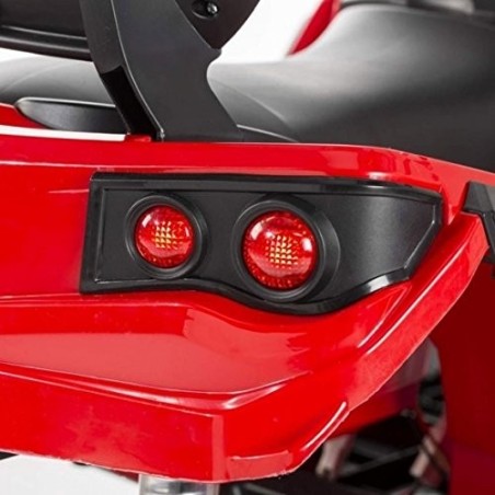 Super Quad Lander elettrico per Bambini 12V doppio motore Full optional con Ammortozzatori Rosso