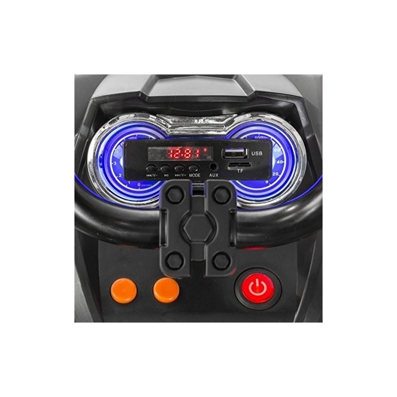 Super Quad Lander elettrico per Bambini 12V doppio motore Full optional con Ammortozzatori Rosso