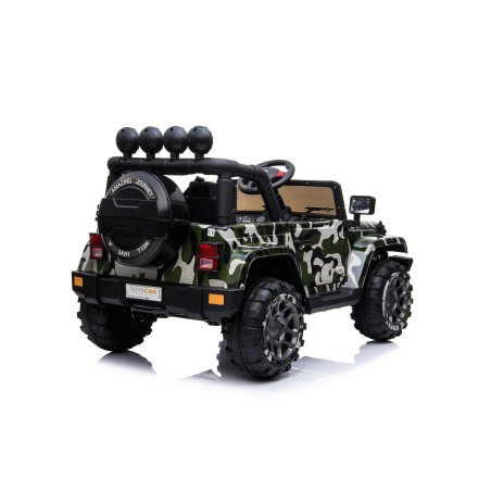 Auto Macchina Elettrica per Bambini Fuoristrada Army 12V MP3 Led con Telecomando Full Optional