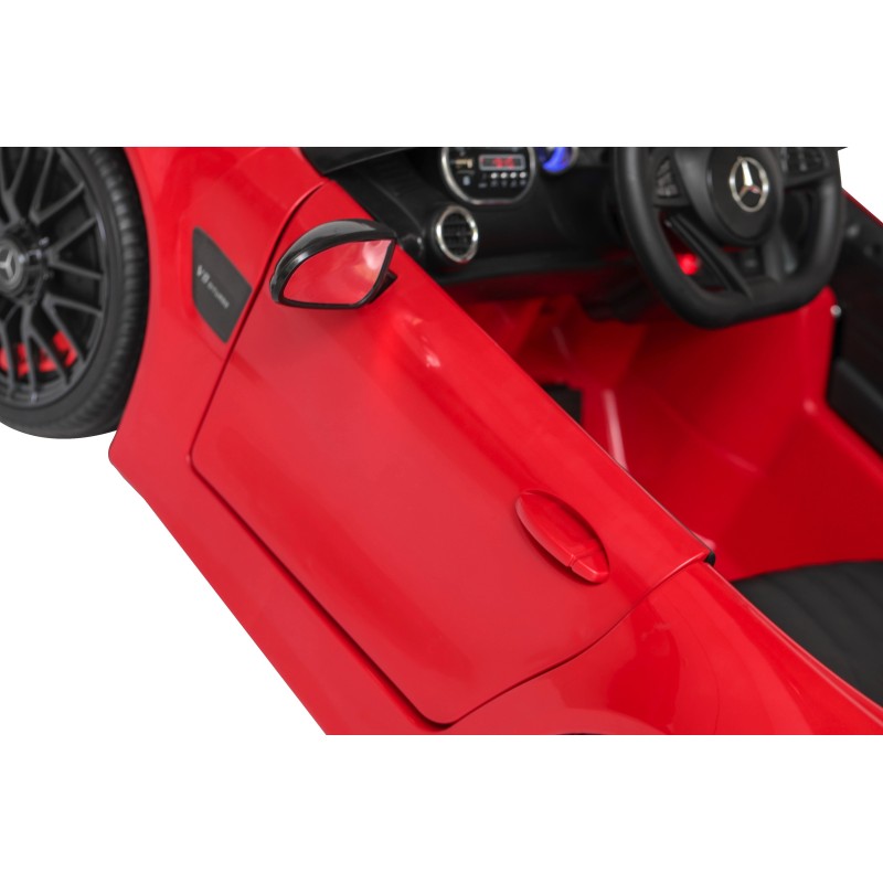 Auto Macchina Elettrica per Bambini Mercedes AMG GT 12V Porte Apribili Full Optional con telecomando Rossa