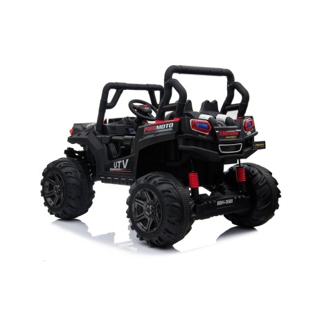 Auto Macchina Elettrica Jeep Fuoristrada Racing 2 Posti 12V per Bambini porte apribili Con telecomando (Blue)