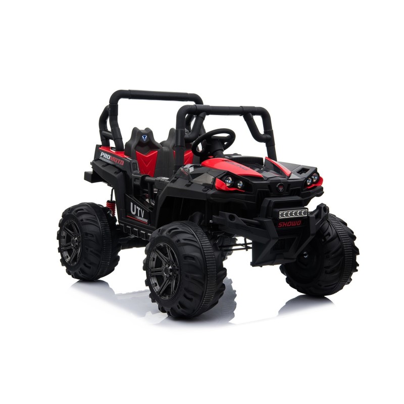 Auto Macchina Elettrica Jeep Fuoristrada Racing 2 Posti 12V per Bambini porte apribili Con telecomando (Blue)