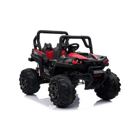 Auto Macchina Elettrica Jeep Fuoristrada Racing 2 Posti 12V per Bambini porte apribili Con telecomando (Blue)