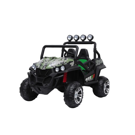 Auto Macchina Elettrica jeep New Polar 24V Militare per Bambini 2 Posti Full Optional Sedile Regolabile E telecomando 