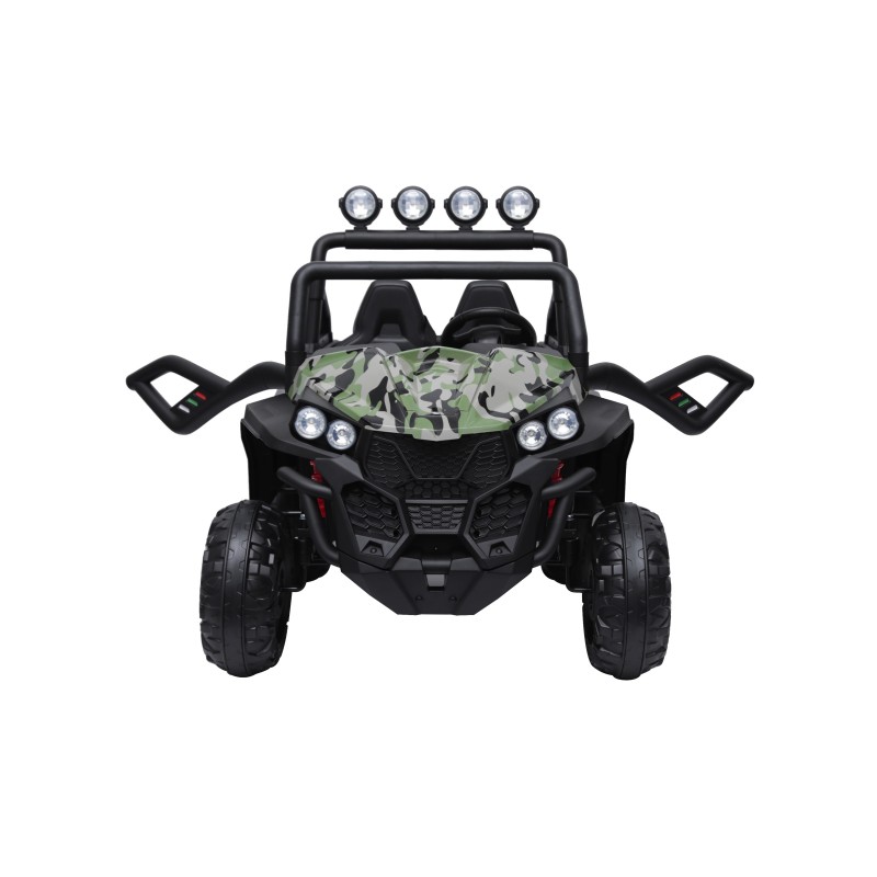 Auto Macchina Elettrica jeep New Polar 24V Militare per Bambini 2 Posti Full Optional Sedile Regolabile E telecomando 