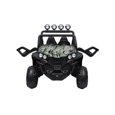 Auto Macchina Elettrica jeep New Polar 24V Militare per Bambini 2 Posti Full Optional Sedile Regolabile E telecomando 
