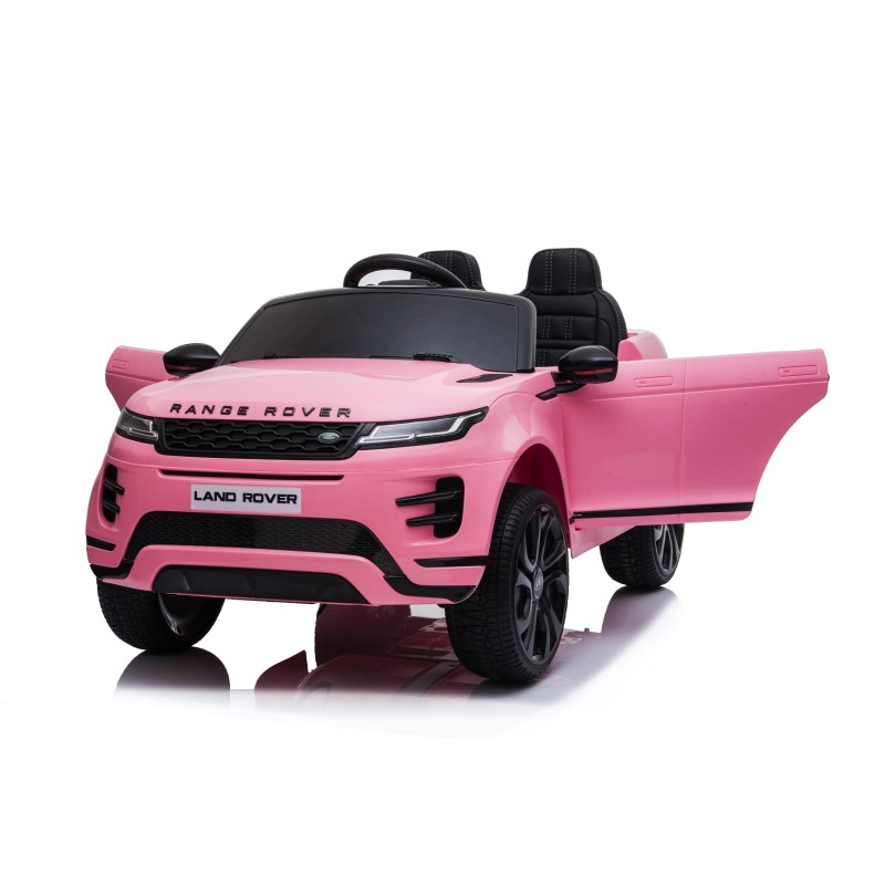 Auto Macchina Elettrica Range Rover Evoque 12V per Bambini porte apribili Con telecomando Full accessori (ROSA)