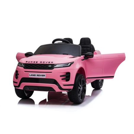 Auto Macchina Elettrica Range Rover Evoque 12V per Bambini porte apribili Con telecomando Full accessori (ROSA)