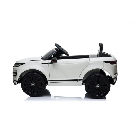Auto Macchina Elettrica Range Rover Evoque 12V per Bambini porte apribili Con telecomando Full accessori (BIANCA)