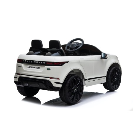 Auto Macchina Elettrica Range Rover Evoque 12V per Bambini porte apribili Con telecomando Full accessori (BIANCA)