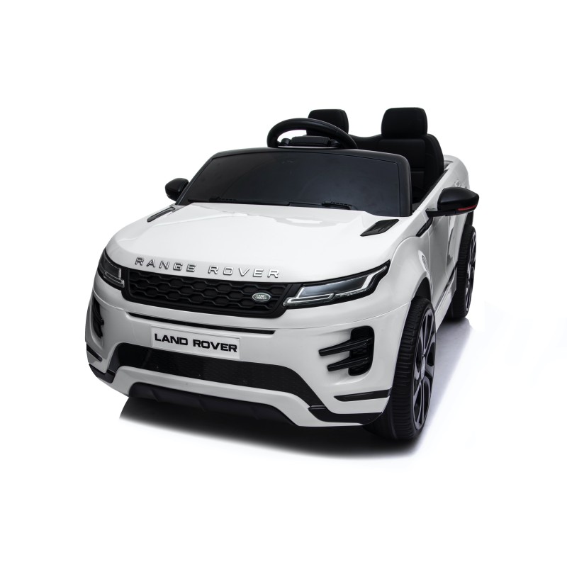 Auto Macchina Elettrica Range Rover Evoque 12V per Bambini porte apribili Con telecomando Full accessori (BIANCA)