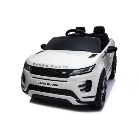 Auto Macchina Elettrica Range Rover Evoque 12V per Bambini porte apribili Con telecomando Full accessori (BIANCA)