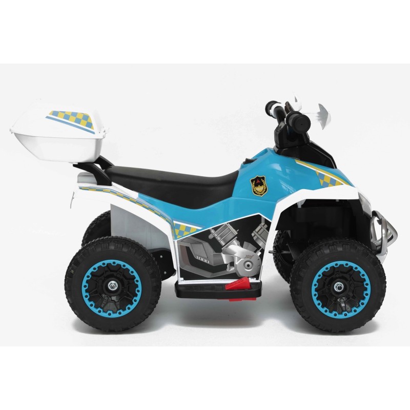Quad Elettrico Per Bambini Racer Sport con luci suoni Mp3  bauletto marcia avanti indietro e accellelratore