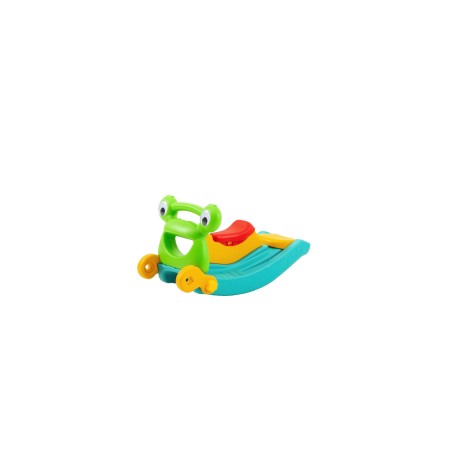 Scivolo per Bambini Cavallo a Dondolo e canestro Basket Multifunzione 3 in 1 H50 x L83 x L48