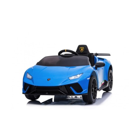 Auto Macchina Elettrica per Bambini 12V Lamborghini Huracán Blue con Telecomando Porte apribili Led e suoni Mp3