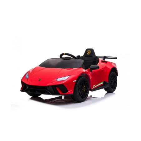 Auto Macchina Elettrica per Bambini 12V Lamborghini Huracán Rossa con Telecomando Porte apribili Led e suoni Mp3