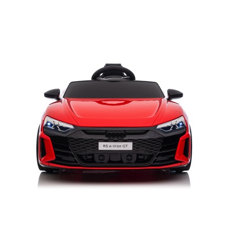 Auto Macchina Elettrica per Bambini 12V Audi RS e-tron GT Sedile Pelle con Telecomando Rossa