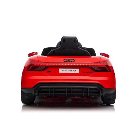 Auto Macchina Elettrica per Bambini 12V Audi RS e-tron GT Sedile Pelle con Telecomando Rossa