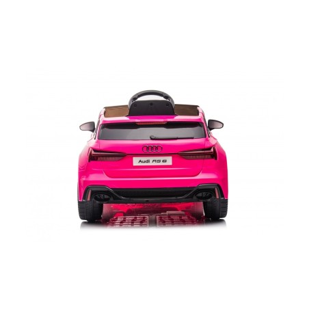 Auto Macchina Elettrica per Bambini 12V Audi RS 6 Sedile Pelle con Telecomando  