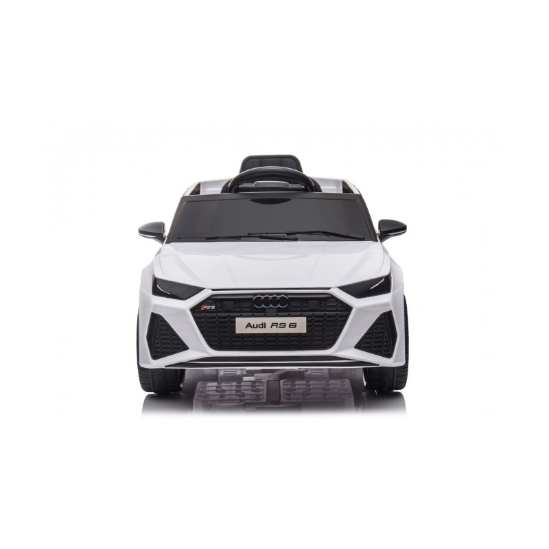 Auto Macchina Elettrica per Bambini 12V Audi RS 6 Sedile Pelle con Telecomando  