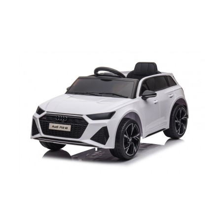Auto Macchina Elettrica per Bambini 12V Audi RS 6 Sedile Pelle con Telecomando  