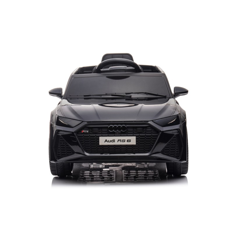 Auto Macchina Elettrica per Bambini 12V Audi RS 6 Sedile Pelle con Telecomando  