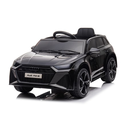 Auto Macchina Elettrica per Bambini 12V Audi RS 6 Sedile Pelle con Telecomando  