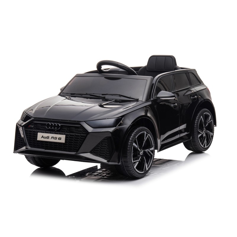 Auto Macchina Elettrica per Bambini 12V Audi RS 6 Sedile Pelle con Telecomando  