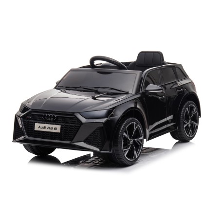 Auto Macchina Elettrica per Bambini 12V Audi RS 6 Sedile Pelle con Telecomando  