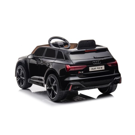 Auto Macchina Elettrica per Bambini 12V Audi RS 6 Sedile Pelle con Telecomando  