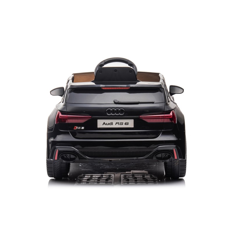 Auto Macchina Elettrica per Bambini 12V Audi RS 6 Sedile Pelle con Telecomando  