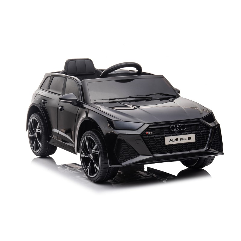 Auto Macchina Elettrica per Bambini 12V Audi RS 6 Sedile Pelle con Telecomando  