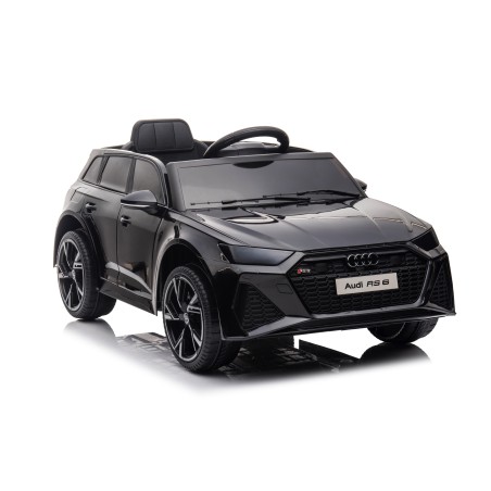 Auto Macchina Elettrica per Bambini 12V Audi RS 6 Sedile Pelle con Telecomando  