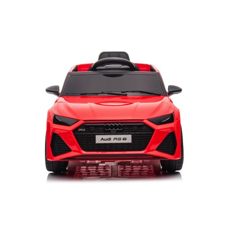 Auto Macchina Elettrica per Bambini 12V Audi RS 6 Sedile Pelle con Telecomando  
