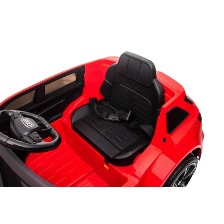 Auto Macchina Elettrica per Bambini 12V Audi RS 6 Sedile Pelle con Telecomando  