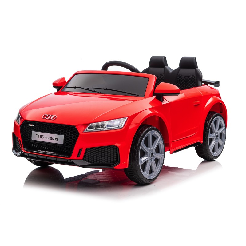 Auto Macchina Elettrica per Bambini 12V Audi TT RS Sedile Pelle con Telecomando  