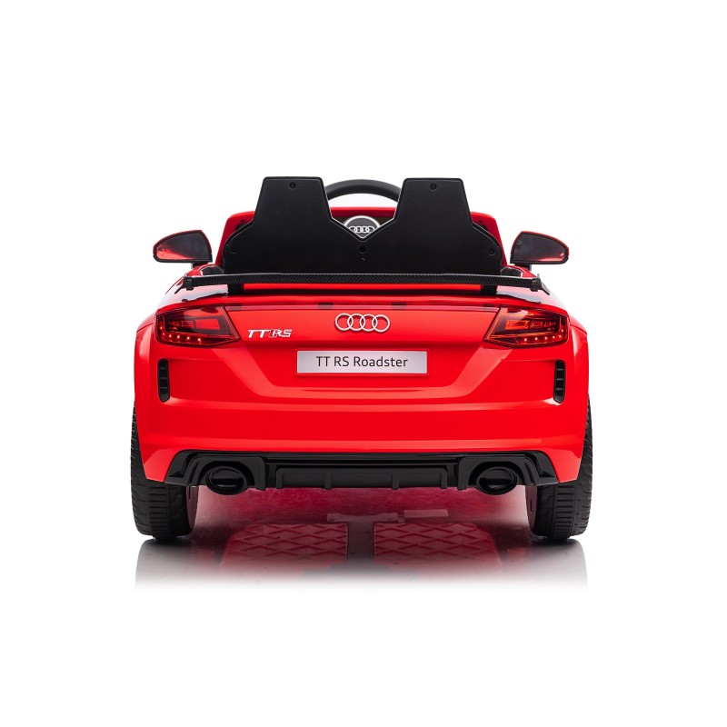 Auto Macchina Elettrica per Bambini 12V Audi TT RS Sedile Pelle con Telecomando  