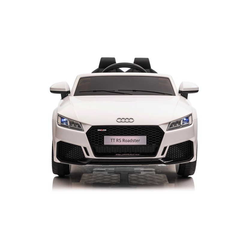 Auto Macchina Elettrica per Bambini 12V Audi TT RS Sedile Pelle con Telecomando  