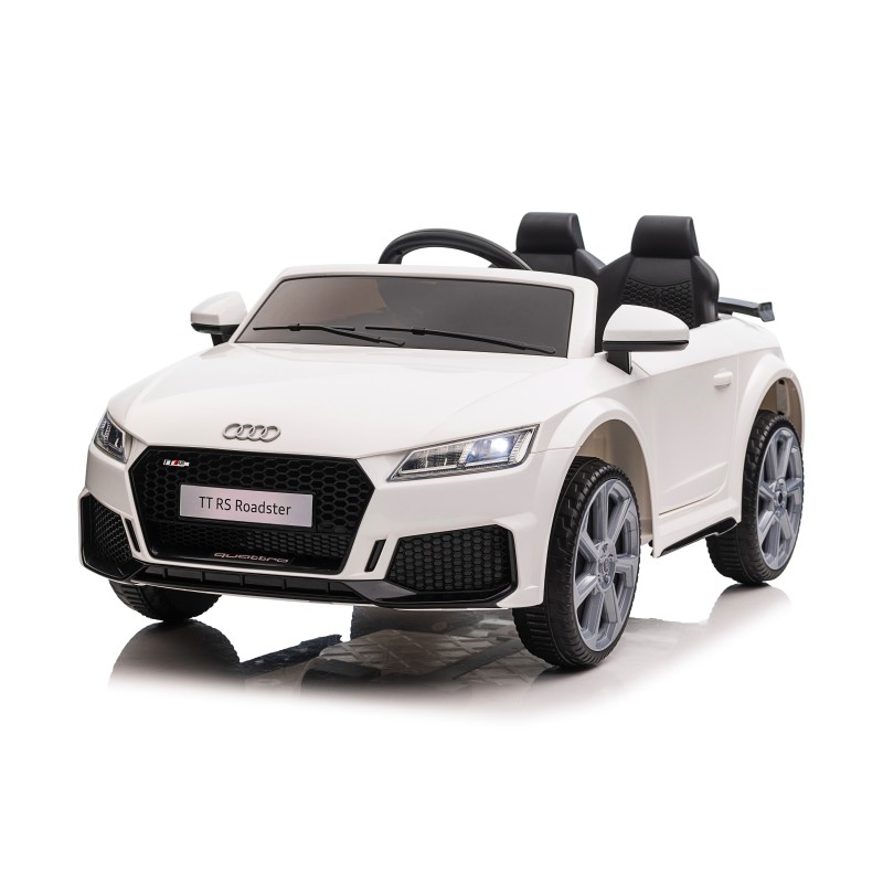 Auto Macchina Elettrica per Bambini 12V Audi TT RS Sedile Pelle con Telecomando  
