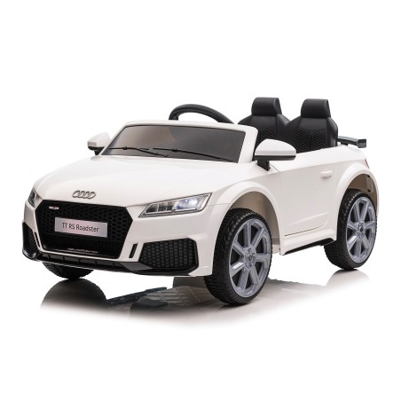 Auto Macchina Elettrica per Bambini 12V Audi TT RS Sedile Pelle con Telecomando  