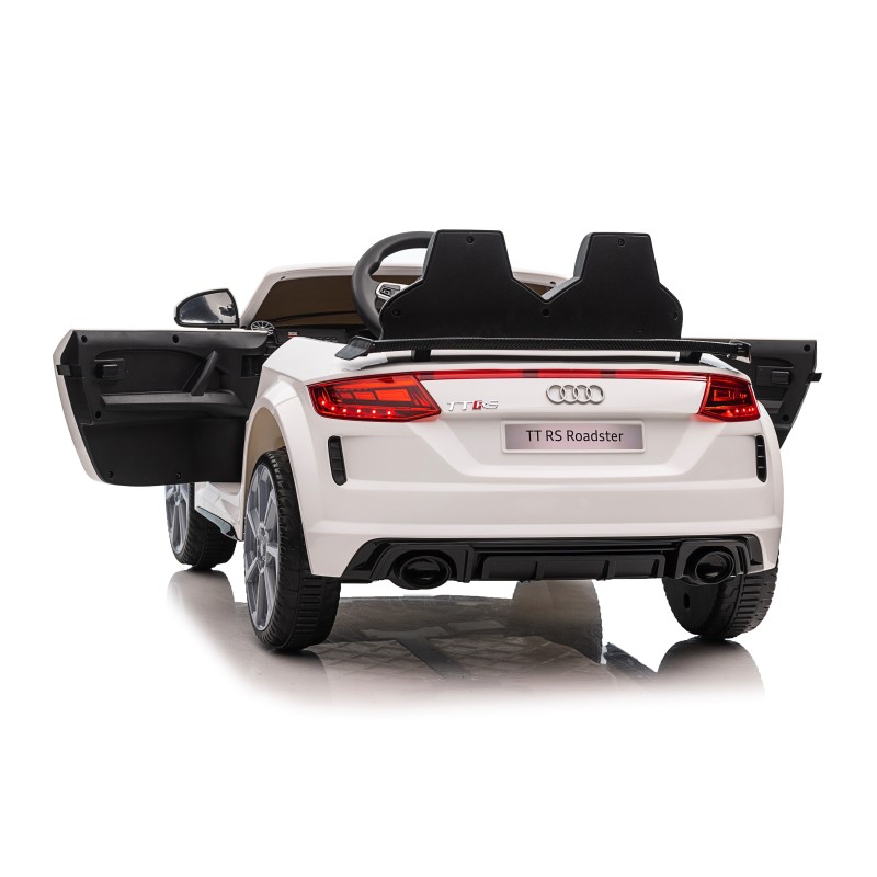 Auto Macchina Elettrica per Bambini 12V Audi TT RS Sedile Pelle con Telecomando  