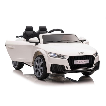 Auto Macchina Elettrica per Bambini 12V Audi TT RS Sedile Pelle con Telecomando  