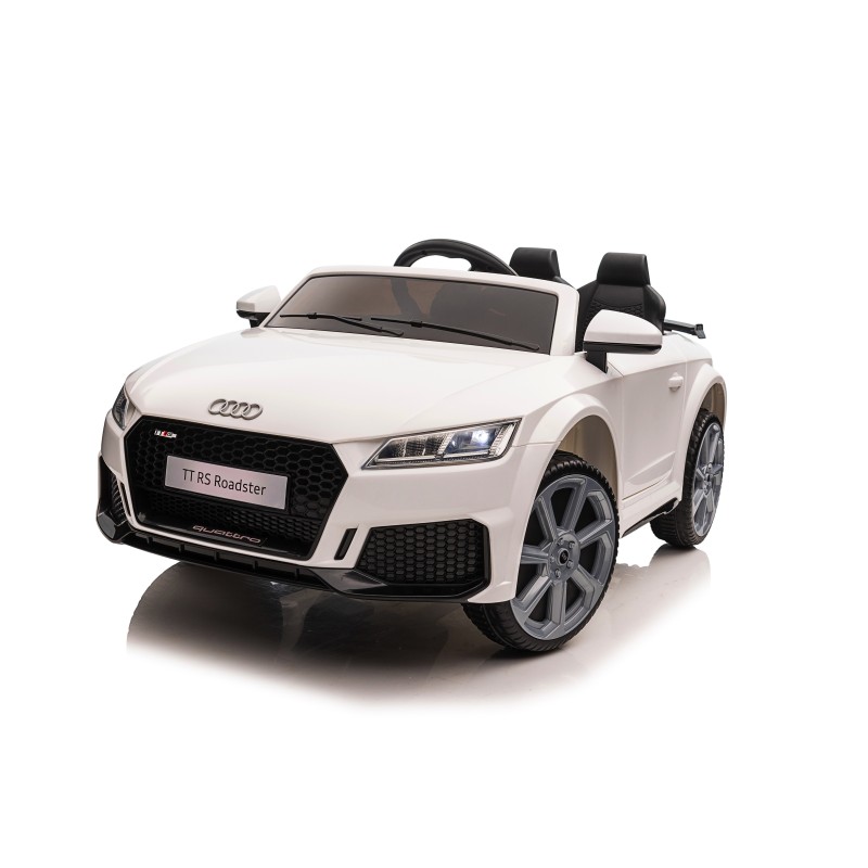 Auto Macchina Elettrica per Bambini 12V Audi TT RS Sedile Pelle con Telecomando  