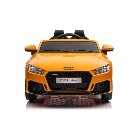 Auto Macchina Elettrica per Bambini 12V Audi TT RS 6 Sedile Pelle con Telecomando Rosa