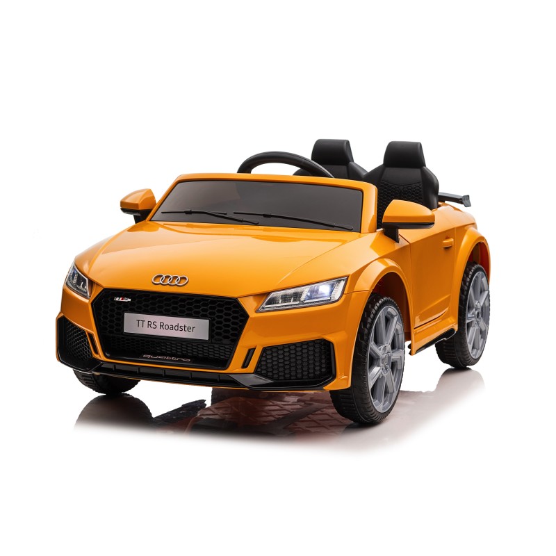 Auto Macchina Elettrica per Bambini 12V Audi TT RS 6 Sedile Pelle con Telecomando Rosa