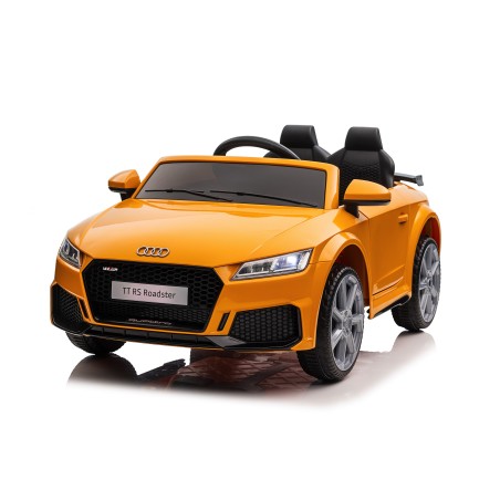 Auto Macchina Elettrica per Bambini 12V Audi TT RS 6 Sedile Pelle con Telecomando Rosa