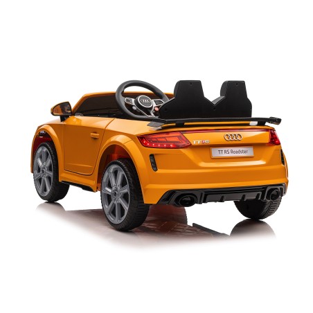 Auto Macchina Elettrica per Bambini 12V Audi TT RS 6 Sedile Pelle con Telecomando Rosa