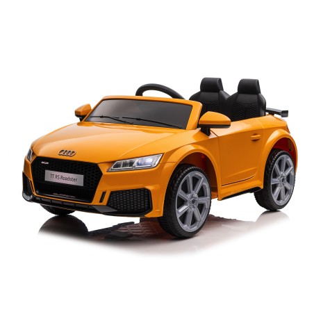 Auto Macchina Elettrica per Bambini 12V Audi TT RS 6 Sedile Pelle con Telecomando Rosa