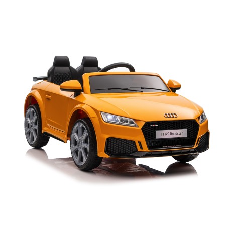 Auto Macchina Elettrica per Bambini 12V Audi TT RS 6 Sedile Pelle con Telecomando Rosa